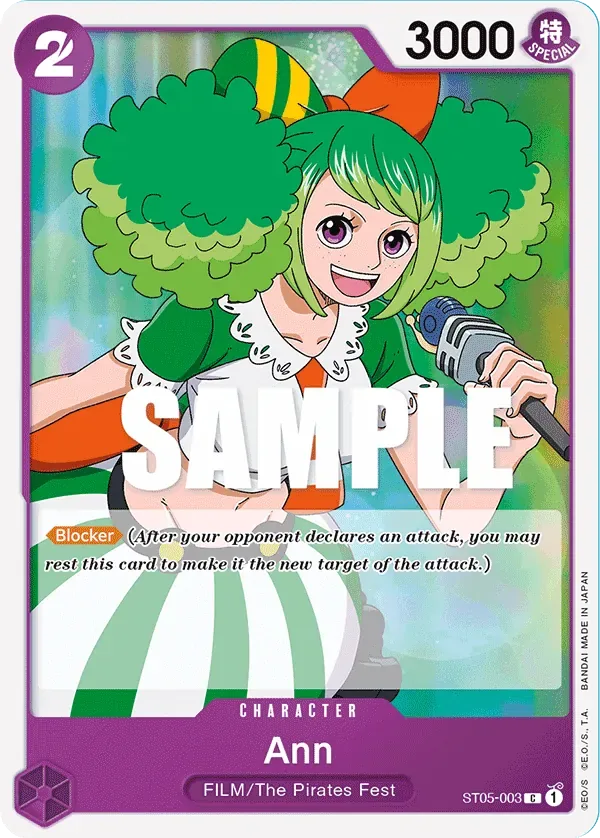 Ann #ST05-003 ONE PIECE FILM edition One Piece card