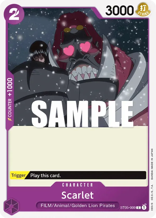 Scarlet #ST05-009 ONE PIECE FILM edition One Piece card