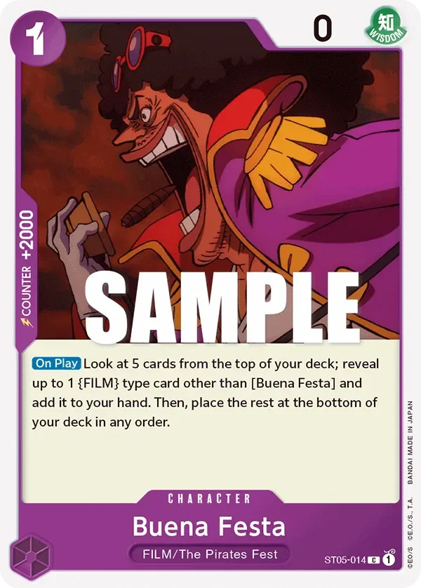 Buena Festa #ST05-014 ONE PIECE FILM edition One Piece card