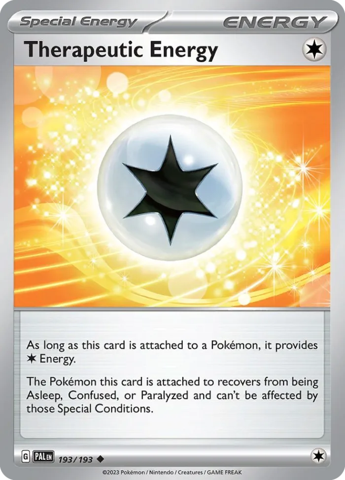 Therapeutic Energy #193 Paldea Evolved Pokemon card