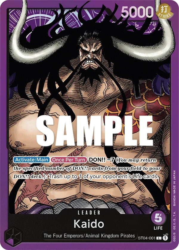Kaido #ST04-001 Animal Kingdom Pirates One Piece card