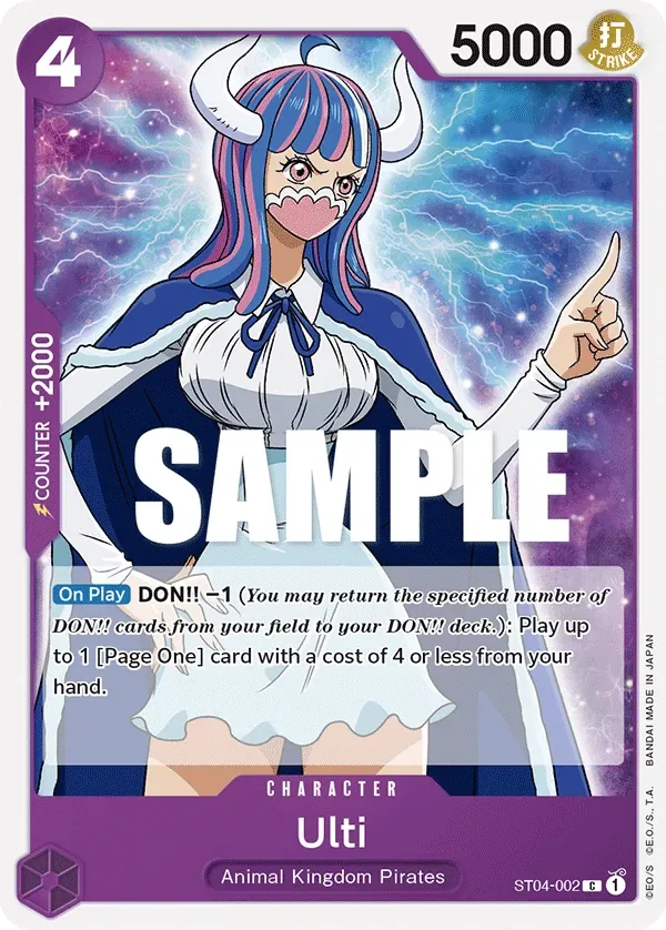 Ulti #ST04-002 Animal Kingdom Pirates One Piece card