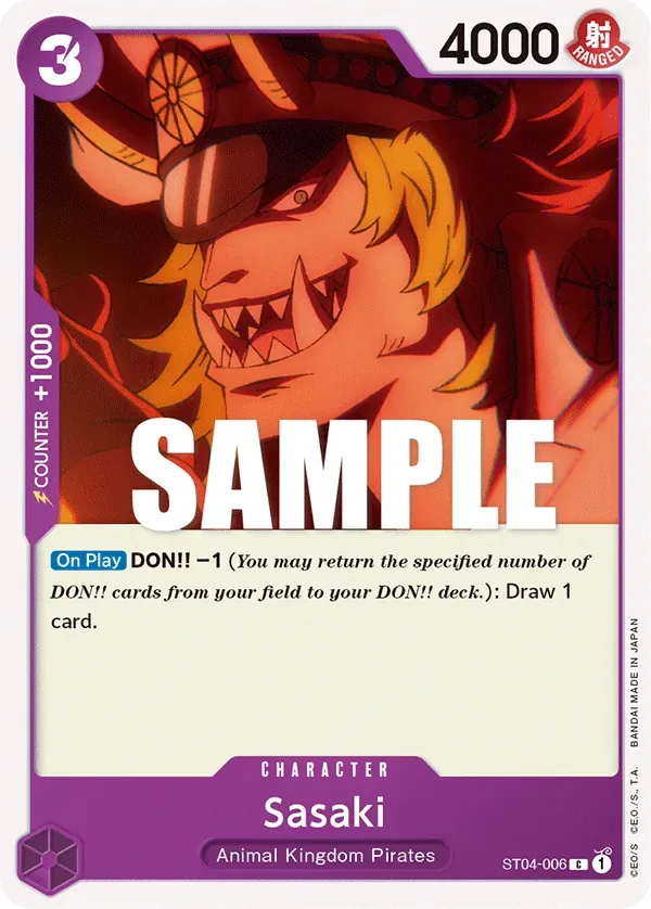 Sasaki #ST04-006 Animal Kingdom Pirates One Piece card