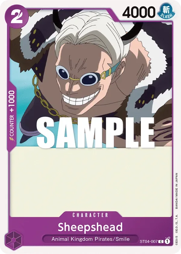 Sheepshead #ST04-007 Animal Kingdom Pirates One Piece card
