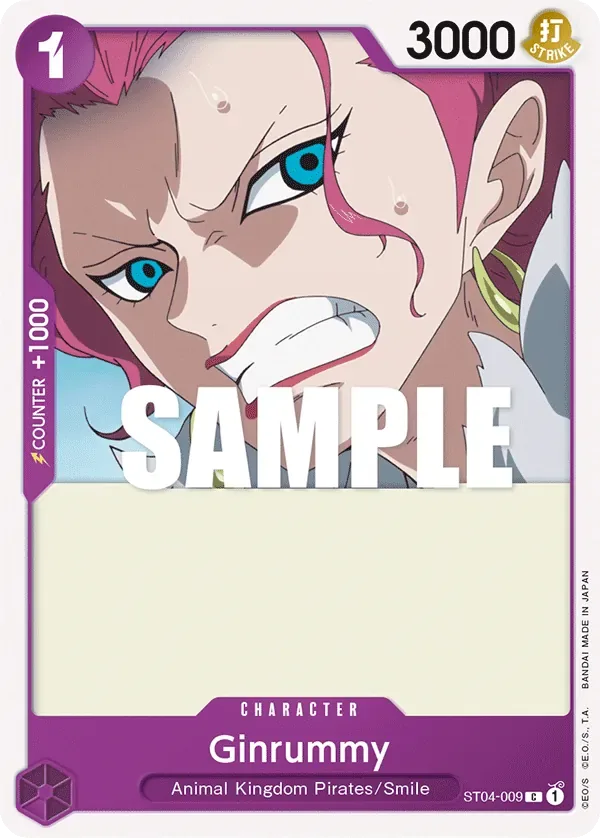 Ginrummy #ST04-009 Animal Kingdom Pirates One Piece card