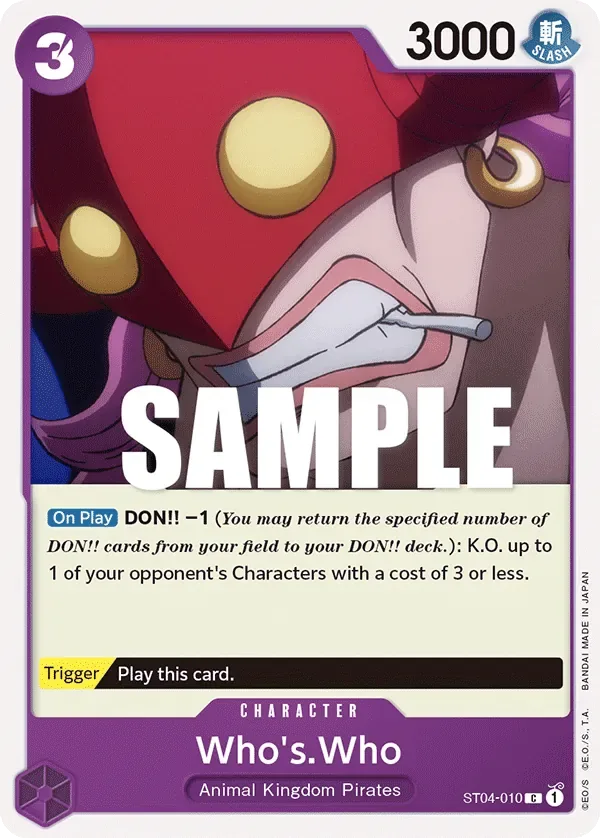 Who's.Who #ST04-010 Animal Kingdom Pirates One Piece card