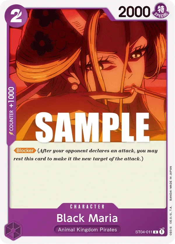 Black Maria #ST04-011 Animal Kingdom Pirates One Piece card