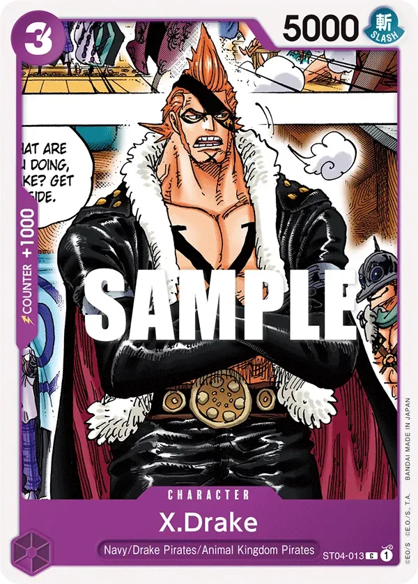 X.Drake #ST04-013 Animal Kingdom Pirates One Piece card
