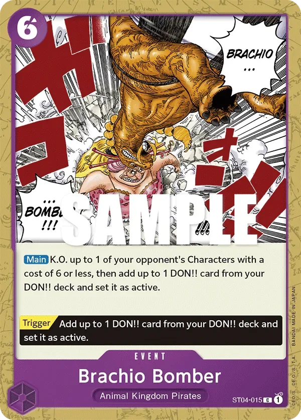 Brachio Bomber #ST04-015 Animal Kingdom Pirates One Piece card