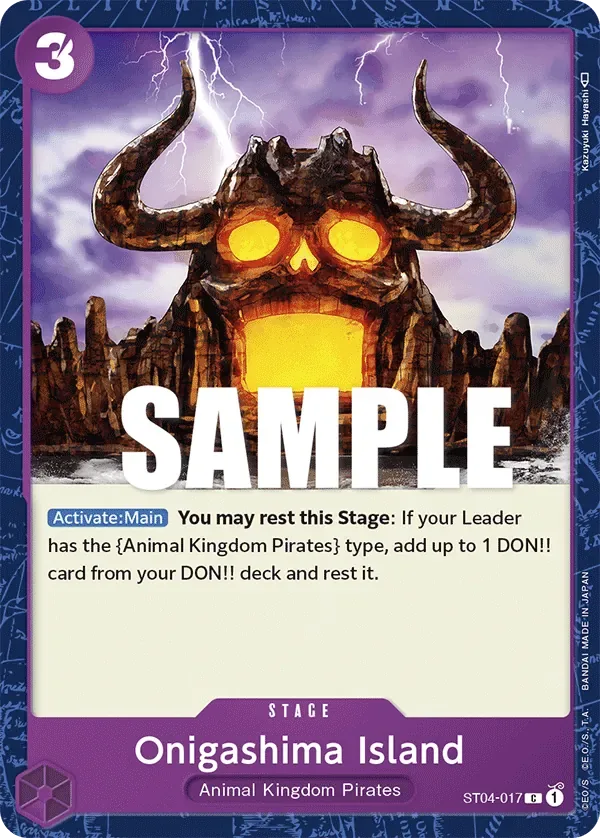 Onigashima Island #ST04-017 Animal Kingdom Pirates One Piece card