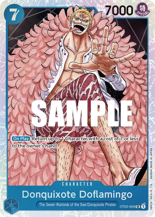 Donquixote Doflamingo #ST03-009 The Seven Warlords of the Sea One Piece card