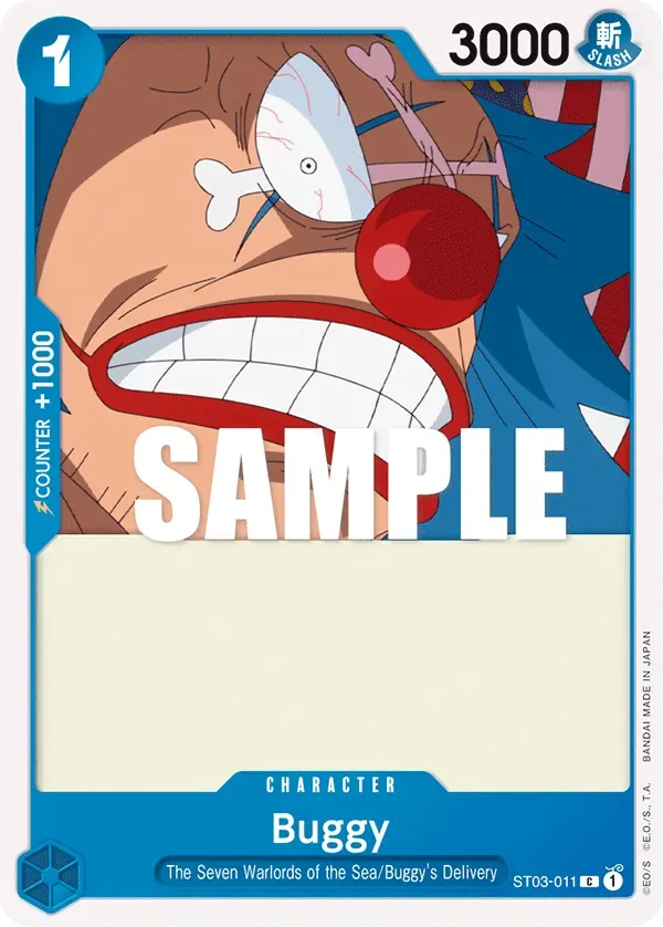 Buggy #ST03-011 The Seven Warlords of the Sea One Piece card