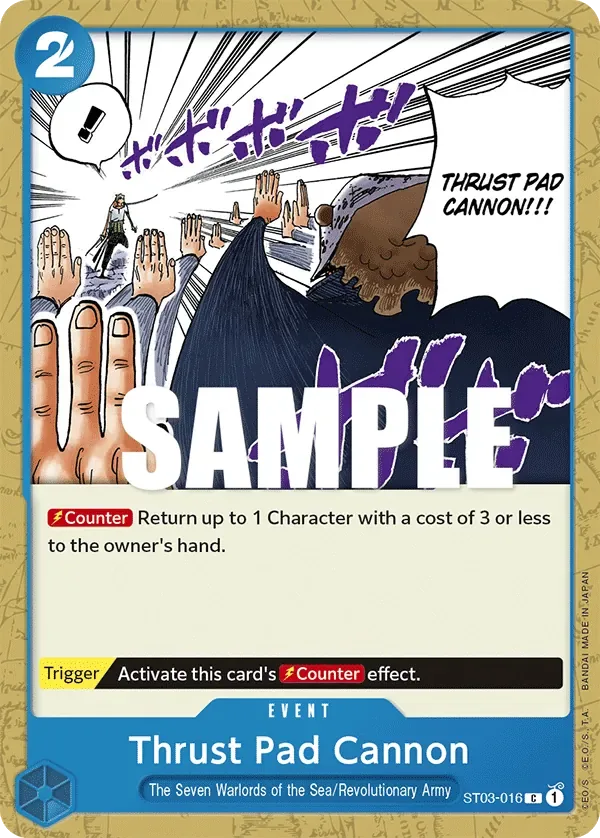 Thrust Pad Cannon #ST03-016 The Seven Warlords of the Sea One Piece card