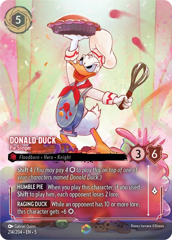 Donald Duck #214 Shimmering Skies Disney Lorcana card