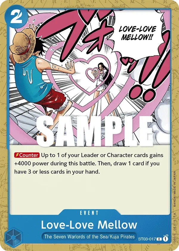 Love-Love Mellow #ST03-017 The Seven Warlords of the Sea One Piece card