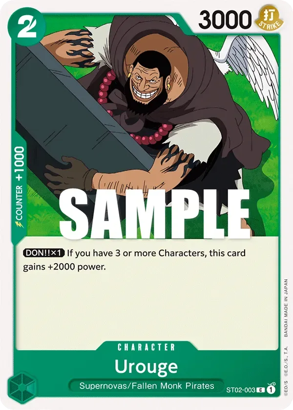 Urouge #ST02-003 Worst Generation One Piece card