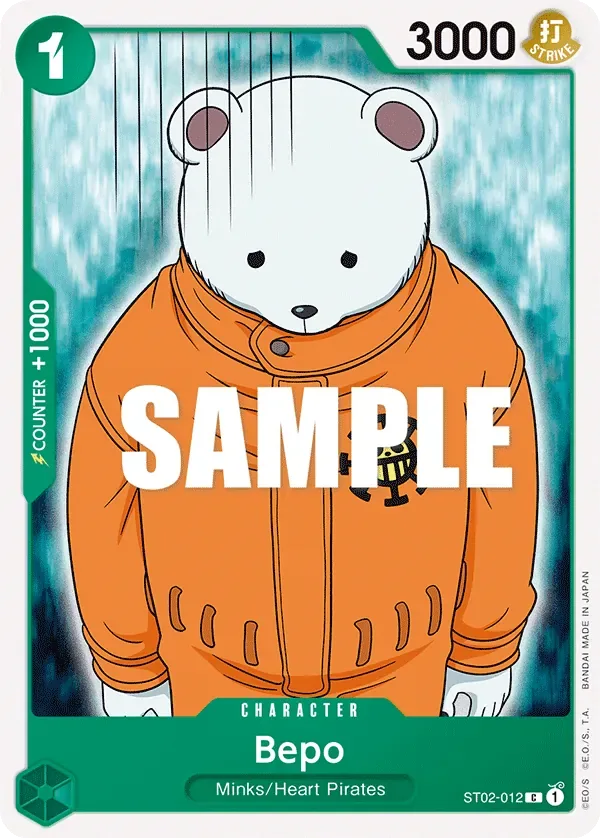 Bepo #ST02-012 Worst Generation One Piece card
