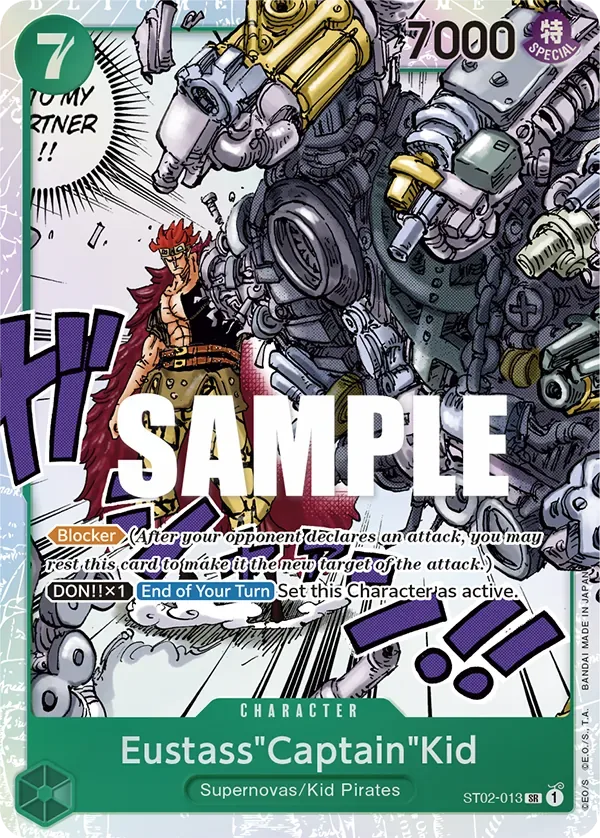 Eustass"Captain"Kid #ST02-013 Worst Generation One Piece card