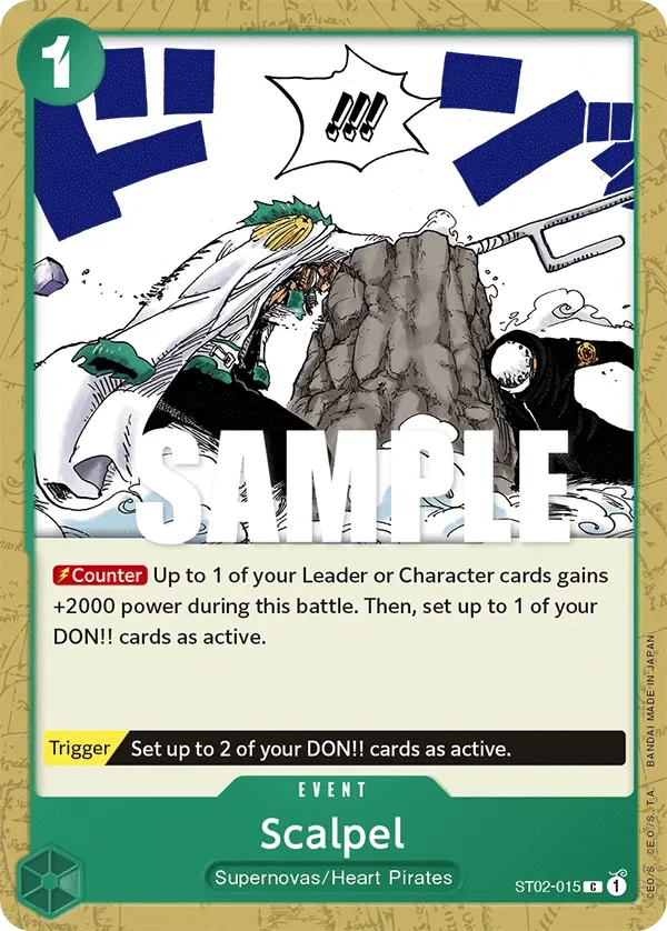 Scalpel #ST02-015 Worst Generation One Piece card