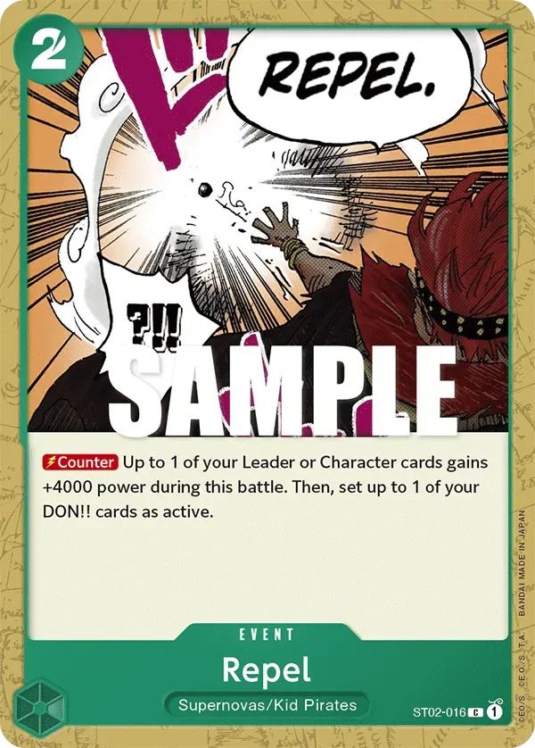 Repel #ST02-016 Worst Generation One Piece card
