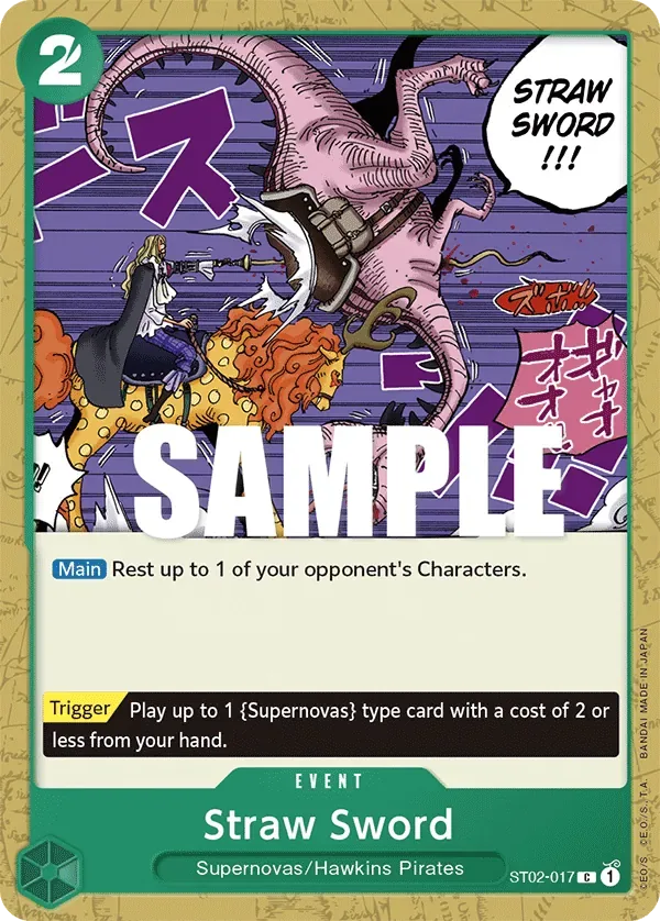 Straw Sword #ST02-017 Worst Generation One Piece card