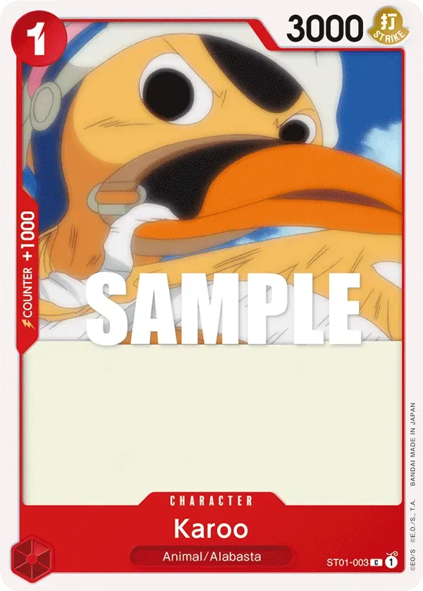 Karoo #ST01-003 Straw Hat Crew One Piece card