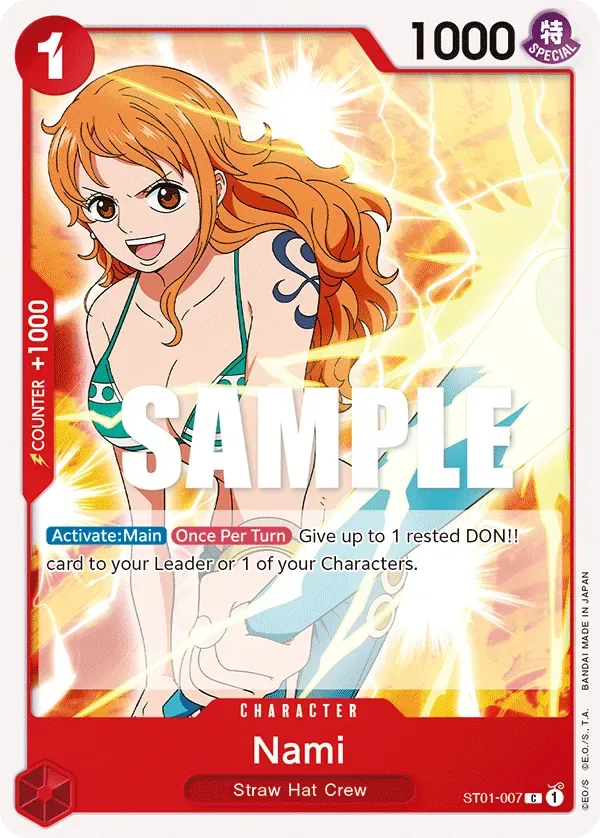 Nami #ST01-007 Straw Hat Crew One Piece card