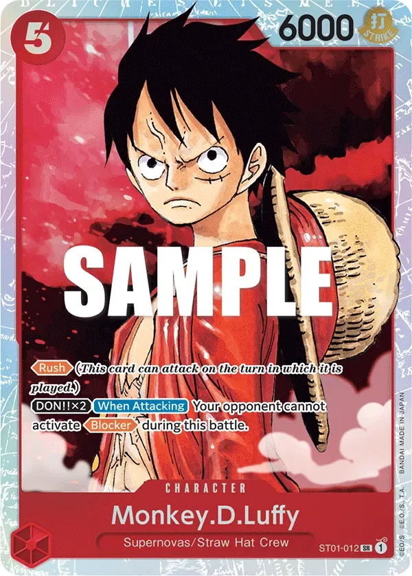 Monkey.D.Luffy #ST01-012 Straw Hat Crew One Piece card