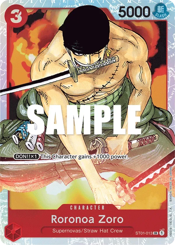 Roronoa Zoro #ST01-013 Straw Hat Crew One Piece card