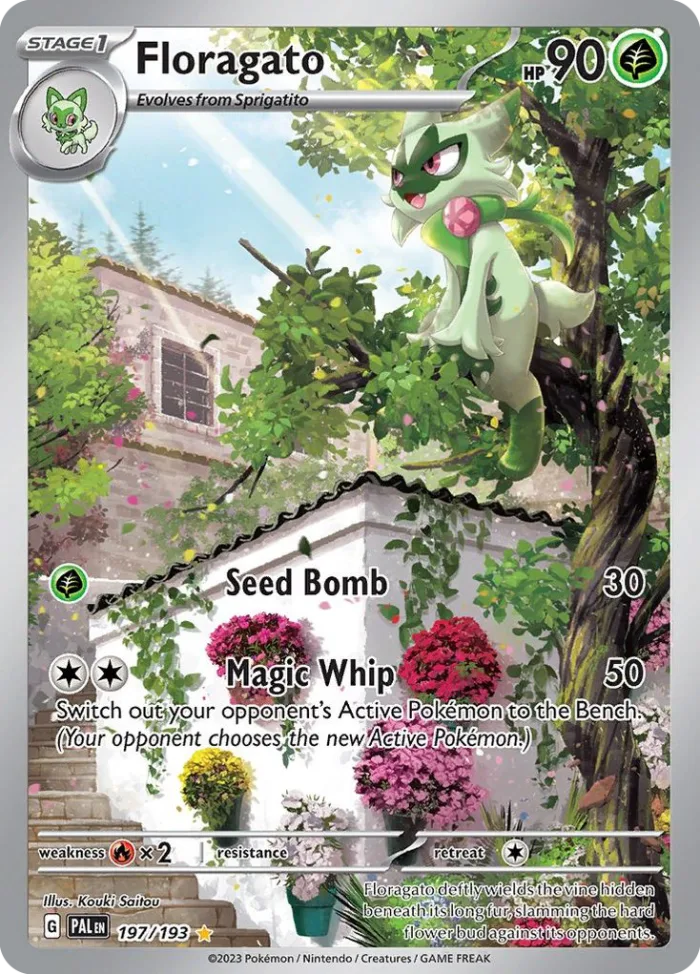 Floragato #197 Paldea Evolved Pokemon card