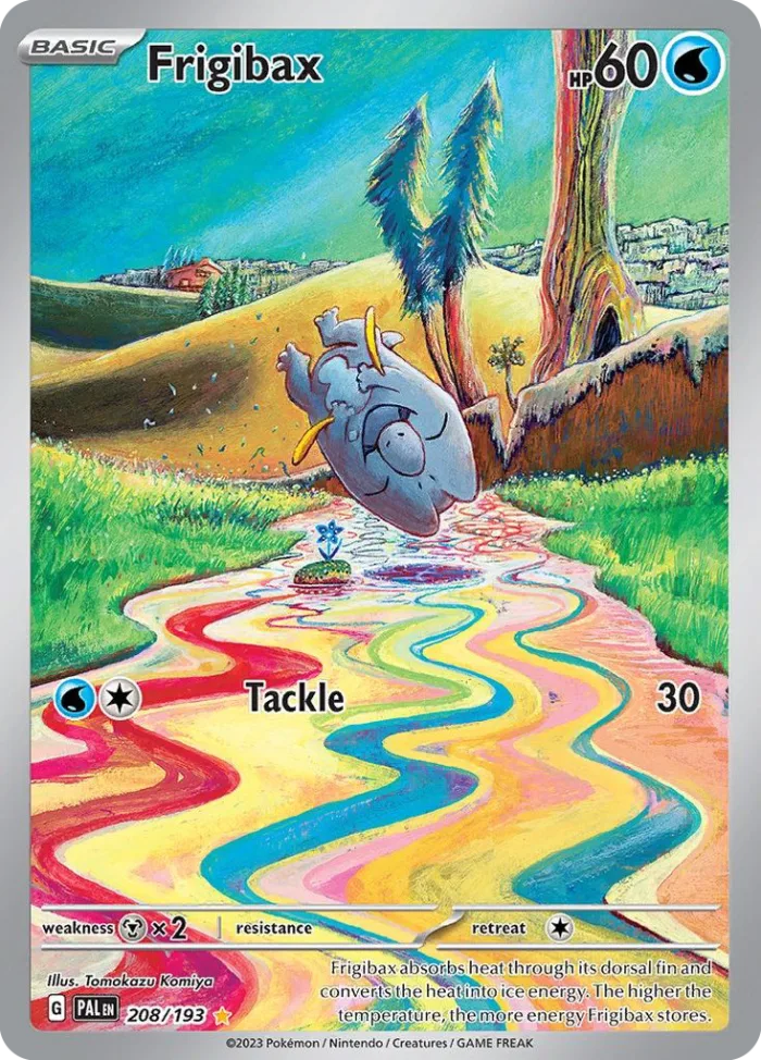 Frigibax #208 Paldea Evolved Pokemon card