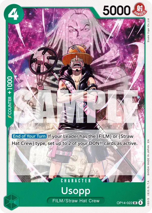 Usopp #OP14-022 The Azure Sea's Seven One Piece card