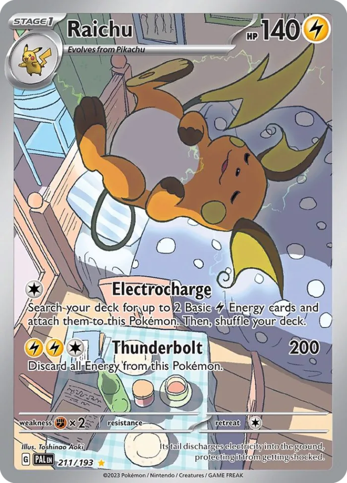 Raichu #211 Paldea Evolved Pokemon card