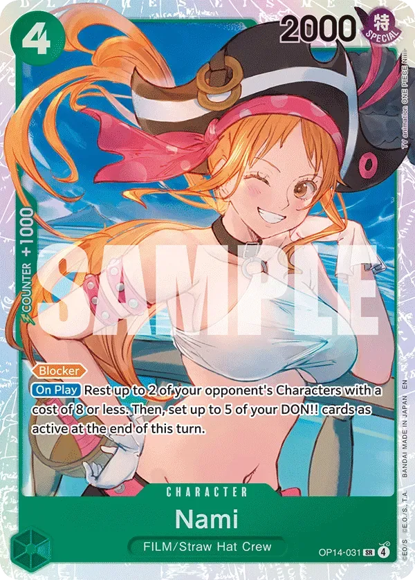 Nami #OP14-031 The Azure Sea's Seven One Piece card