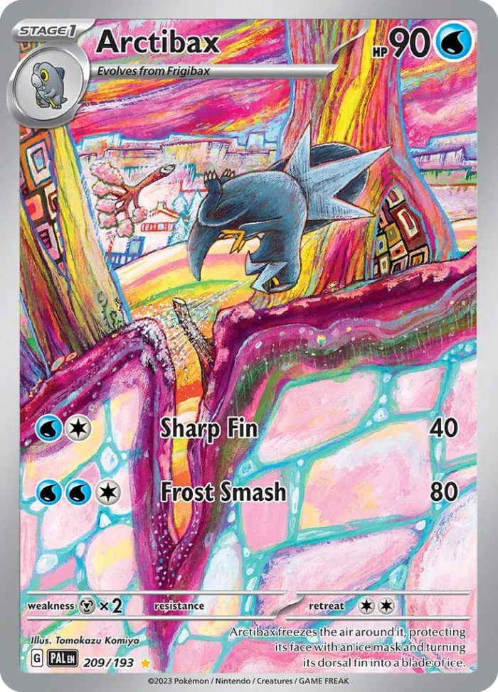 Arctibax #209 Paldea Evolved Pokemon card