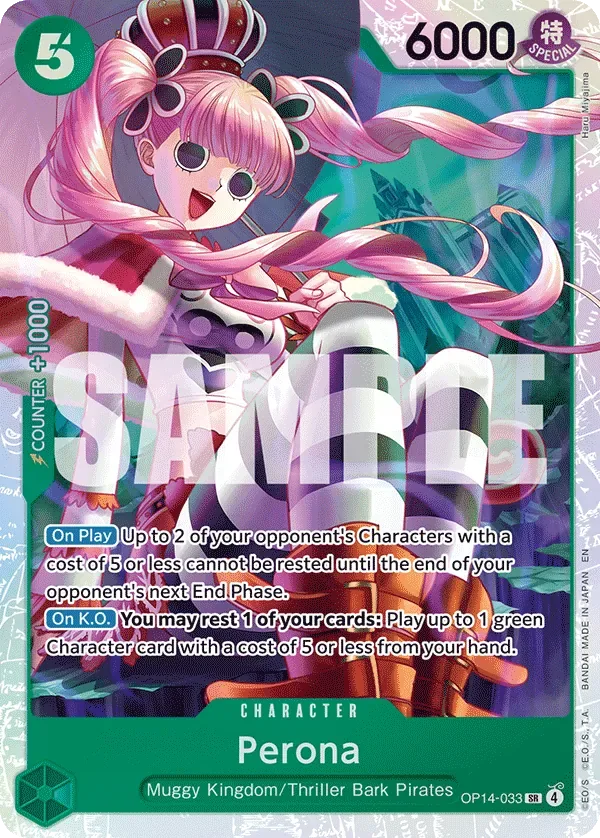 Perona #OP14-033 The Azure Sea's Seven One Piece card