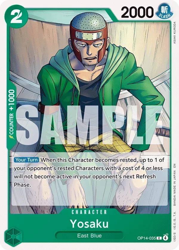 Yosaku #OP14-035 The Azure Sea's Seven One Piece card