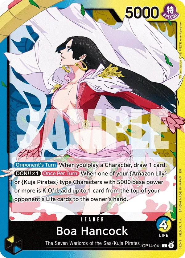 Boa Hancock #OP14-041 The Azure Sea's Seven One Piece card