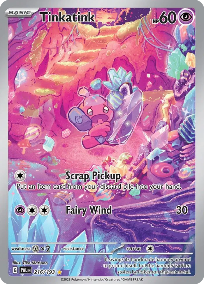 Tinkatink #216 Paldea Evolved Pokemon card