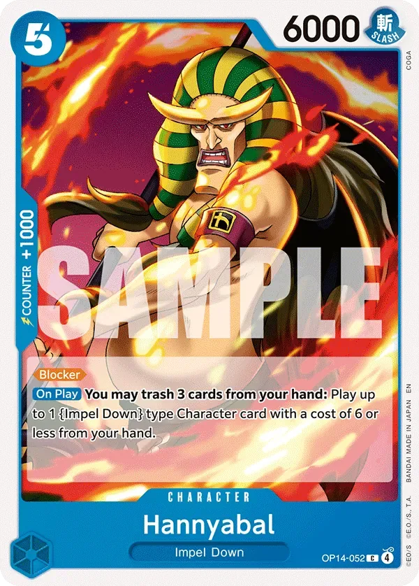Hannyabal #OP14-052 The Azure Sea's Seven One Piece card