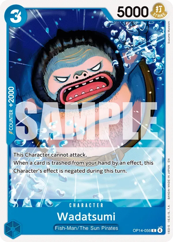 Wadatsumi #OP14-056 The Azure Sea's Seven One Piece card
