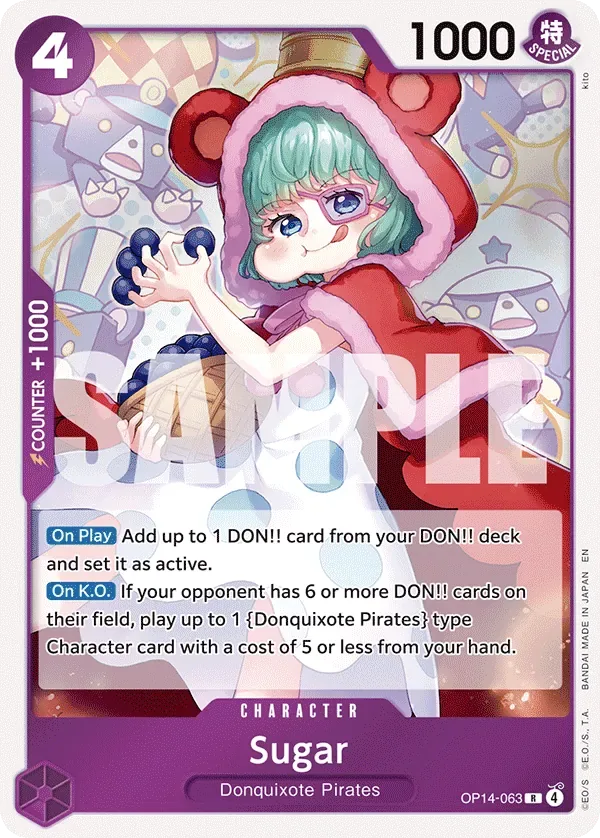 Sugar #OP14-063 The Azure Sea's Seven One Piece card