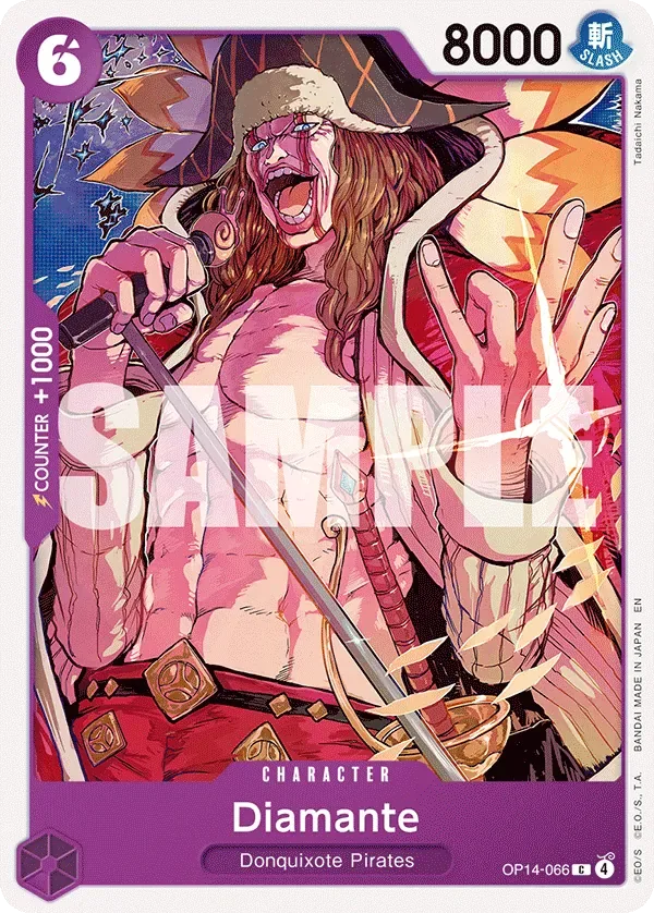 Diamante #OP14-066 The Azure Sea's Seven One Piece card