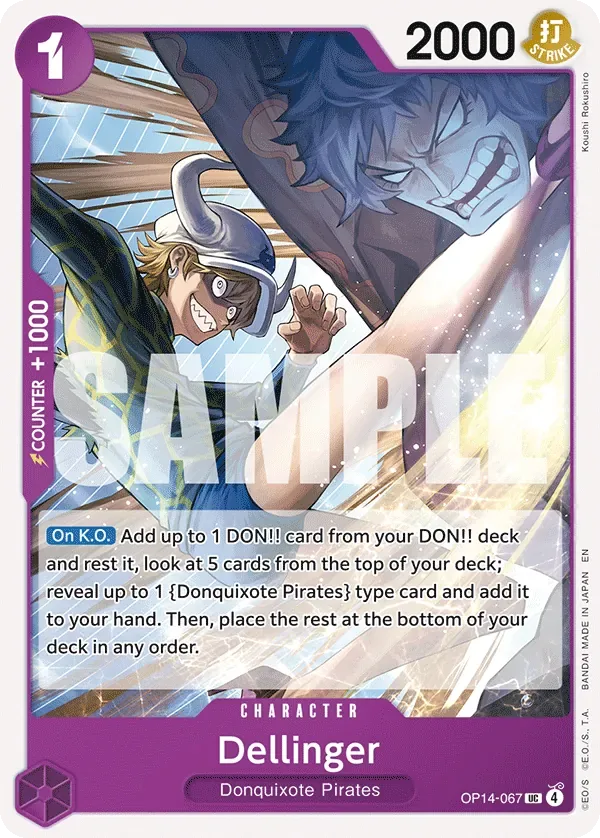 Dellinger #OP14-067 The Azure Sea's Seven One Piece card
