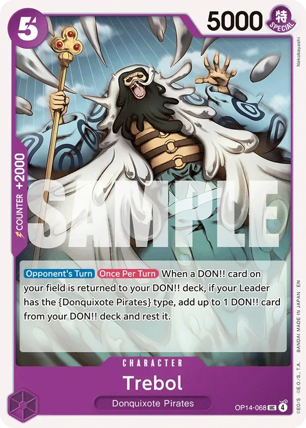 Trebol #OP14-068 The Azure Sea's Seven One Piece card