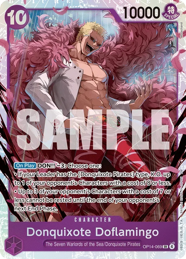 Donquixote Doflamingo #OP14-069 The Azure Sea's Seven One Piece card