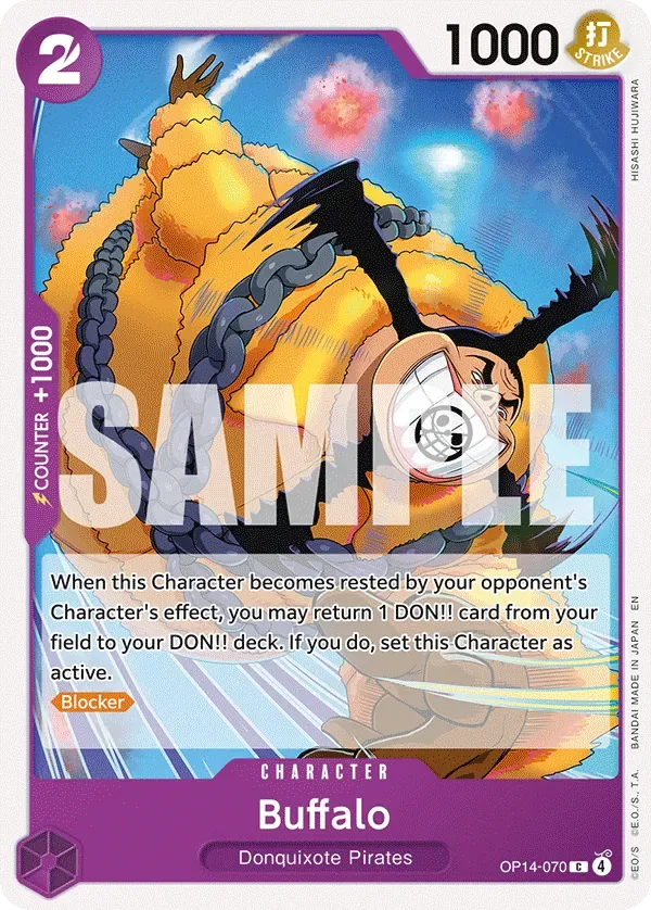 Buffalo #OP14-070 The Azure Sea's Seven One Piece card