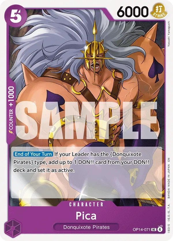 Pica #OP14-071 The Azure Sea's Seven One Piece card