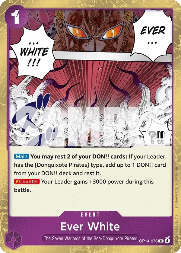 Ever White #OP14-076 The Azure Sea's Seven One Piece card