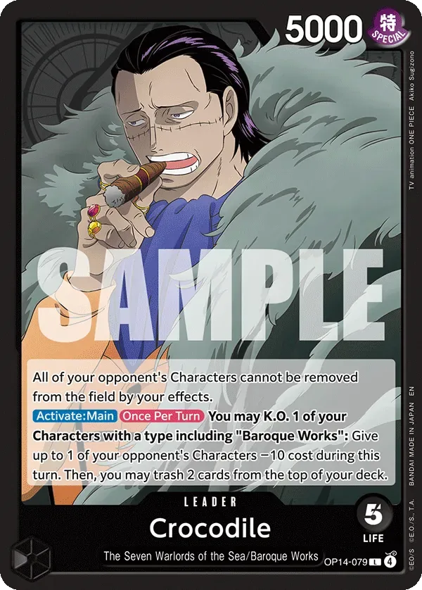 Crocodile #OP14-079 The Azure Sea's Seven One Piece card